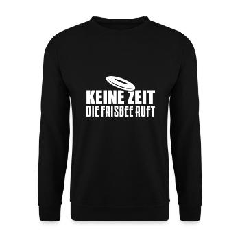 Sport Ultmiate Frisbee Geschenkidee - Unisex Pullover - Schwarz - Vorne - Alina (178cm) & Michal (187cm)