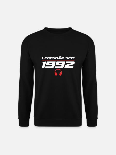 1992 Jahrgang Gamer 30. Geburtstag Geschenkidee - Unisex Pullover - Schwarz