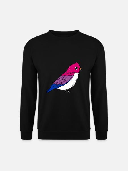 Bisexual Bird Bisexual Pride - Unisex Sweatshirt - black