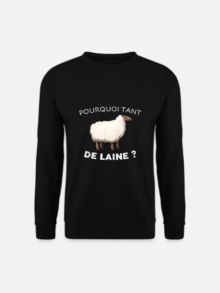 Humour Mouton Cadeau Pour Eleveur Eleveuse - Sweat-shirt Unisexe - noir
