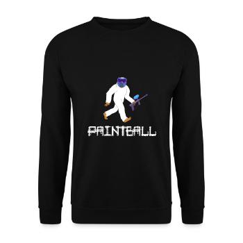 paintball gotcha paintball player - Unisex Sweatshirt - black - Front - Alina (178cm) & Michal (187cm)