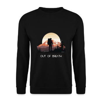 Wildbäume Natur Wald Ich liebe Wandern - Unisex Pullover - Schwarz - Vorne - Alina (178cm) & Michal (187cm)