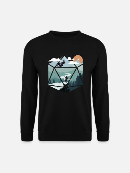 RPG-RPG-Tabletop-Rollenspiele Gamer-Rollenspiel - Unisex Pullover - Schwarz