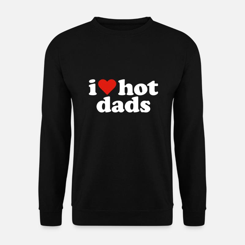 J’aime les papas chauds - Sweat-shirt Unisexe - noir