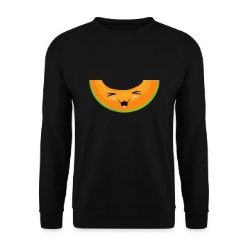 Kawaii melon de miel - Sweat-shirt Unisexe - noir - Devant - Alina (178cm) & Michal (187cm)