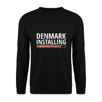 Drapeau du Danemark Drapeau de la Scandinavie Drapeau du Danemark Voyage - Sweat-shirt Unisexe - noir - Devant - Alina (178cm) & Michal (187cm)