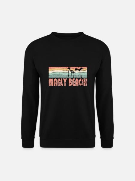 MANLY BEACH retro style - Unisex Sweatshirt - black