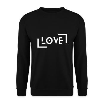 Amour - Sweat-shirt Unisexe - noir - Devant - Alina (178cm) & Michal (187cm)