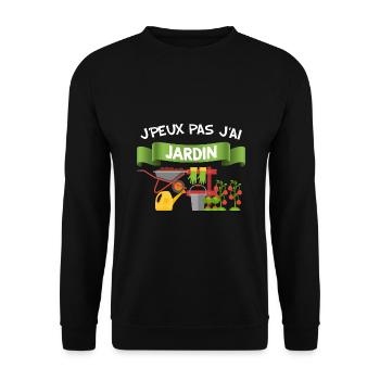 Le Jardin - Sweat-shirt Unisexe - noir - Devant - Alina (178cm) & Michal (187cm)