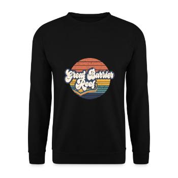 Great Barrier Reef - Unisex Sweatshirt - black - Front - Alina (178cm) & Michal (187cm)