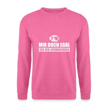 Tauchen Mir doch egal Ich geh Schnorcheln - Unisex Pullover - Pink - Vorne