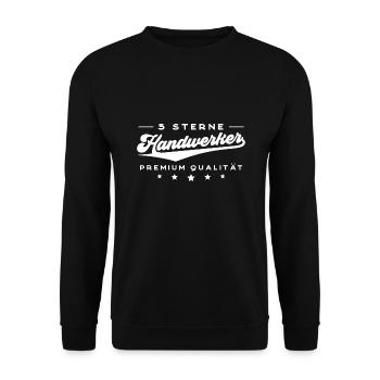 Heimwerker Humor Meister Geselle Handwerker - Unisex Pullover - Schwarz - Vorne - Alina (178cm) & Michal (187cm)