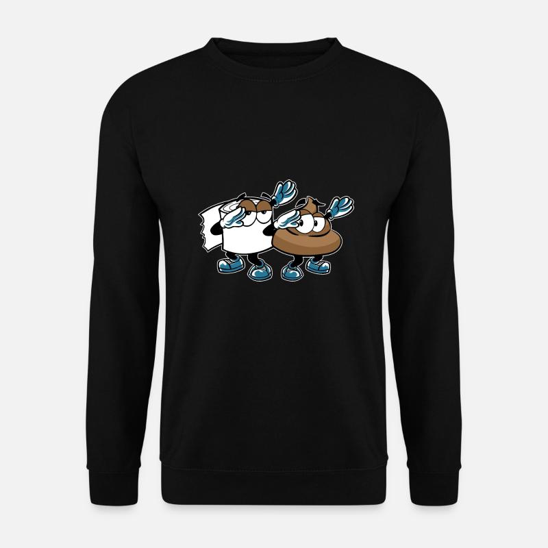 DABBING POOP KACKE KLOPAPIER - Unisex Sweatshirt - black