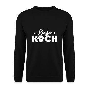 Kochen Hobbykoch Bester Koch Geschenk - Unisex Pullover - Schwarz - Vorne - Alina (178cm) & Michal (187cm)