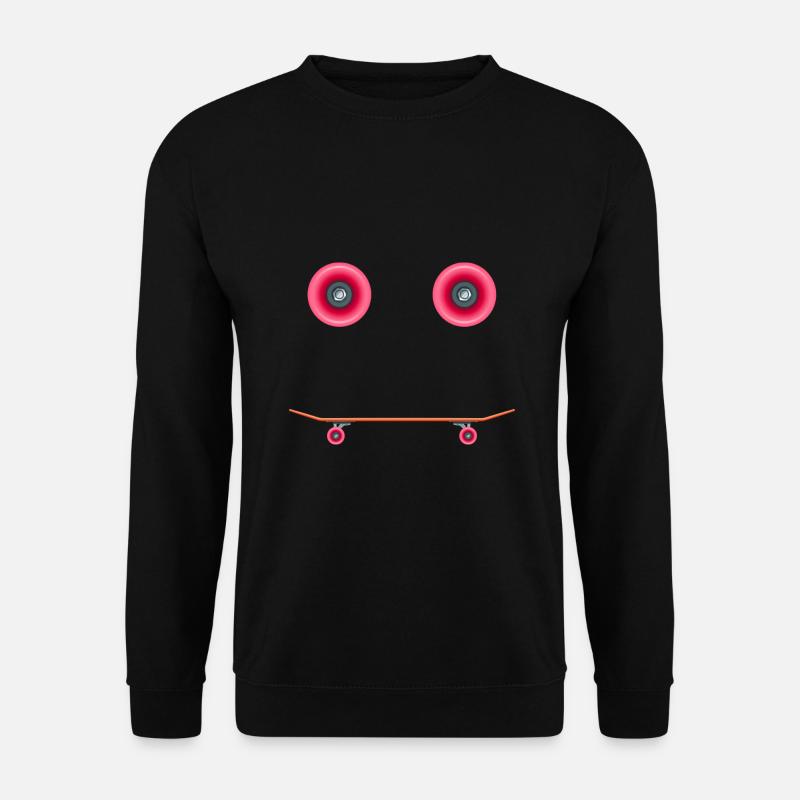 skater skateboard sk8 halfpipe skateboarder - Unisex Pullover - Schwarz