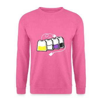 Nonbinary Pride Tea Bag Nonbinary Pride - Unisex Sweatshirt - pink - Front