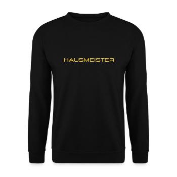 Hausmeister Hausmeisterei Handwerk - Unisex Pullover - Schwarz - Vorne - Alina (178cm) & Michal (187cm)