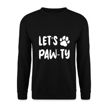 Let’s PAW - TY - Sweat-shirt Unisexe - noir - Devant - Alina (178cm) & Michal (187cm)