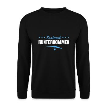 Deltasegler Hängegleiter Pilot Geschenk - Unisex Pullover - Schwarz - Vorne - Alina (178cm) & Michal (187cm)