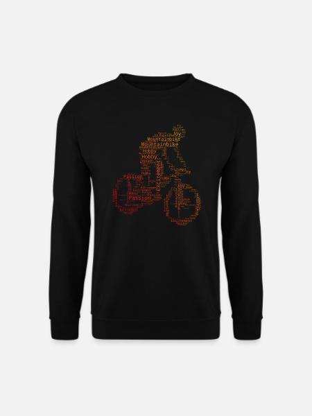 Cyclist Mountain Biker Mountain Bike Men - Unisex Sweatshirt - black