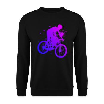 VÉLO DE MONTAGNE VÉTÉTISTES Cyclisme - Sweat-shirt Unisexe - noir - Devant - Alina (178cm) & Michal (187cm)