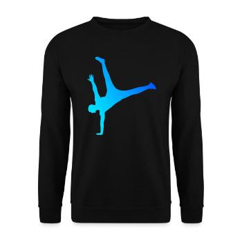 Hiphop Breakdance Femme Hip Hop Break Dance Hommes - Sweat-shirt Unisexe - noir - Devant - Alina (178cm) & Michal (187cm)