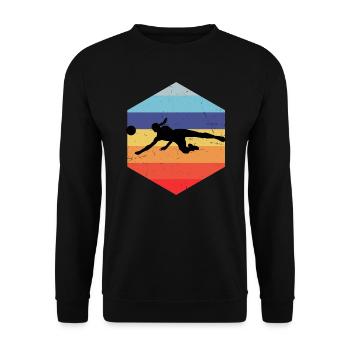 Volleyball Volleyball Jeux de volleyball masculin - Sweat-shirt Unisexe - noir - Devant - Alina (178cm) & Michal (187cm)