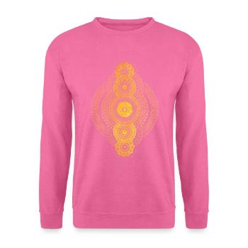 Metatrons Cube Sacred Geomety Esoterik - Unisex Pullover - Pink - Vorne