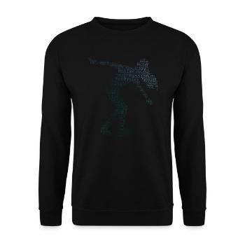 Roller Skating Roller Skating Women Skate Men - Unisex Sweatshirt - black - Front - Alina (178cm) & Michal (187cm)