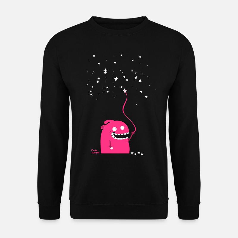 Monster fängt Sterne - Unisex Pullover - Schwarz