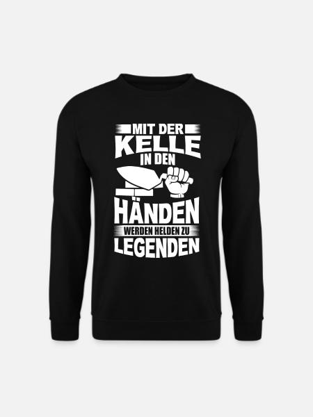 MAURER BERUF HANDWERK ARBEIT JOB GESCHENK BAU - Unisex Pullover - Schwarz
