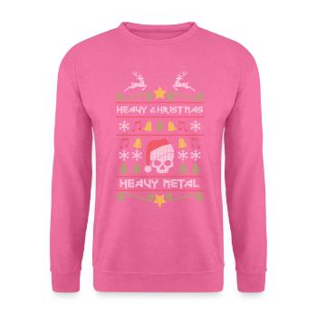 Noël lourd - Sweat-shirt Unisexe - rose - Devant