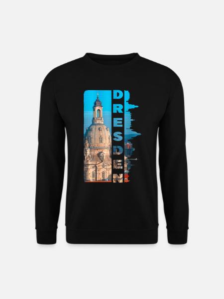 Dresden Deutschland Stadt Skyline Heimat Liebe - Unisex Pullover - Schwarz