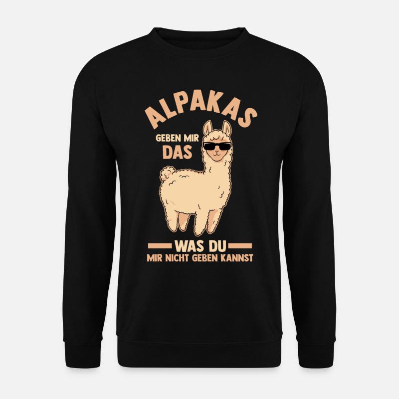 Alpaka - Unisex Pullover - Schwarz