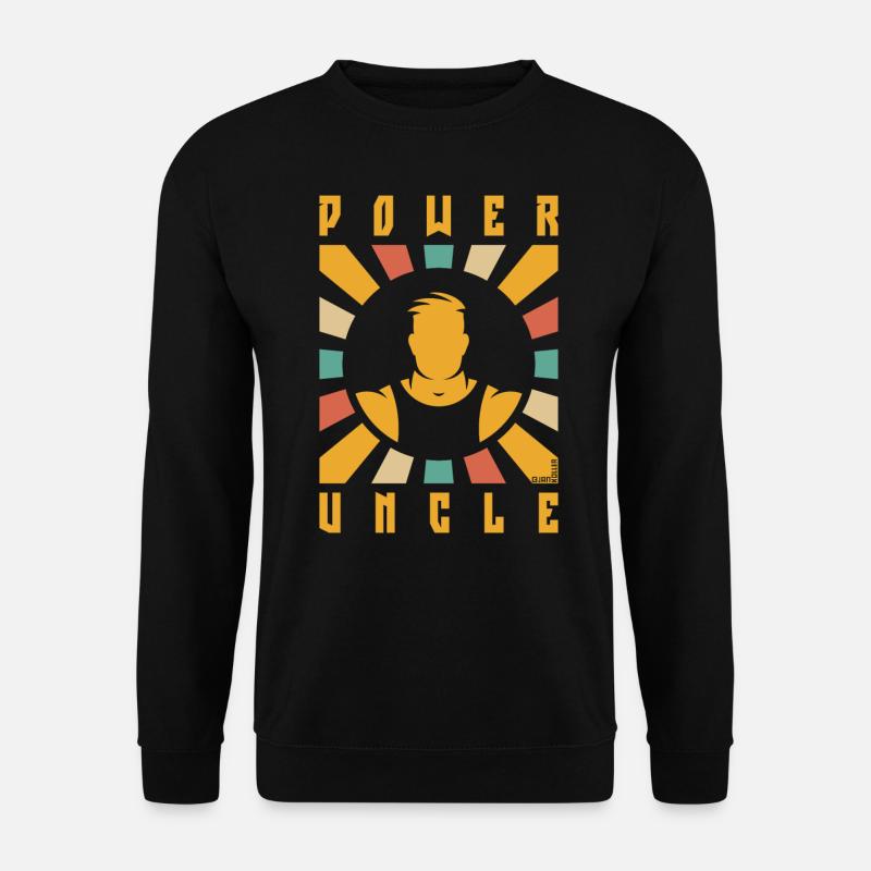 Oncle de puissance (Rayons / 4C) - Sweat-shirt Unisexe - noir