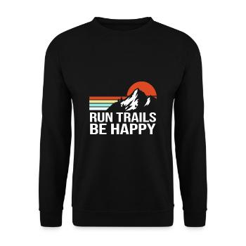 Trail running - Sweat-shirt Unisexe - noir - Devant - Alina (178cm) & Michal (187cm)