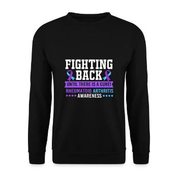 Rheuma Arthritis - Unisex Pullover - Schwarz - Vorne - Alina (178cm) & Michal (187cm)
