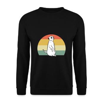 Suricate - Sweat-shirt Unisexe - noir - Devant - Alina (178cm) & Michal (187cm)