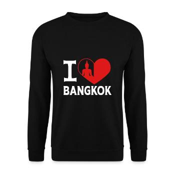 Thailand Bangkok - Unisex Sweatshirt - black - Front - Alina (178cm) & Michal (187cm)