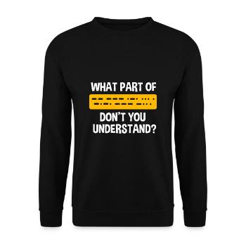 Amateur Radio Radio - Unisex Sweatshirt - black - Front - Alina (178cm) & Michal (187cm)