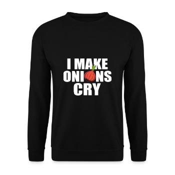 Onion - Unisex Sweatshirt - black - Front - Alina (178cm) & Michal (187cm)