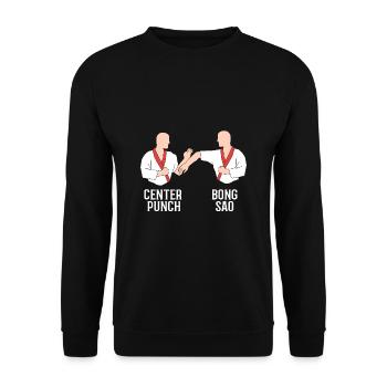 Wing Chun - Unisex Sweatshirt - black - Front - Alina (178cm) & Michal (187cm)