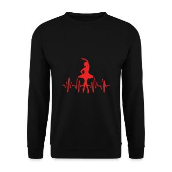 Ballett Ballett-Tänzerin - Unisex Pullover - Schwarz - Vorne - Alina (178cm) & Michal (187cm)