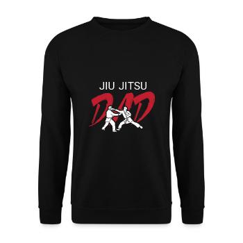 Jiu Jitsu Self Defense - Unisex Sweatshirt - black - Front - Alina (178cm) & Michal (187cm)