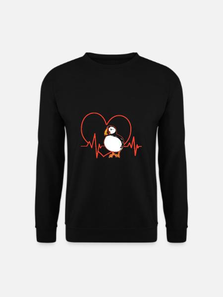 Papageientaucher Puffin - Unisex Pullover - Schwarz