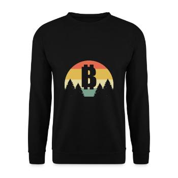 Le bitcoin - Sweat-shirt Unisexe - noir - Devant - Alina (178cm) & Michal (187cm)