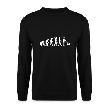 Papillon - Unisex Sweatshirt - black - Front - Alina (178cm) & Michal (187cm)