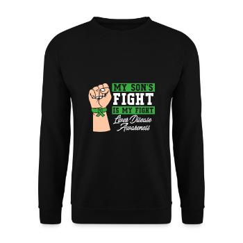 Liver disease - Unisex Sweatshirt - black - Front - Alina (178cm) & Michal (187cm)