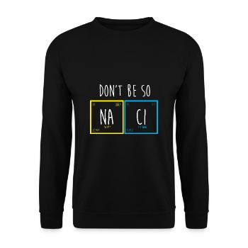 Tableau périodique - Sweat-shirt Unisexe - noir - Devant - Alina (178cm) & Michal (187cm)