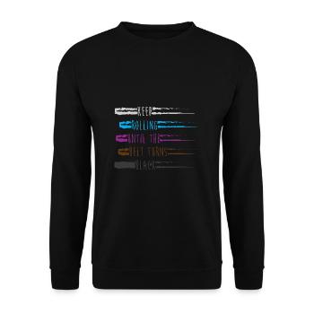 Jiu Jitsu Autodéfense - Sweat-shirt Unisexe - noir - Devant - Alina (178cm) & Michal (187cm)